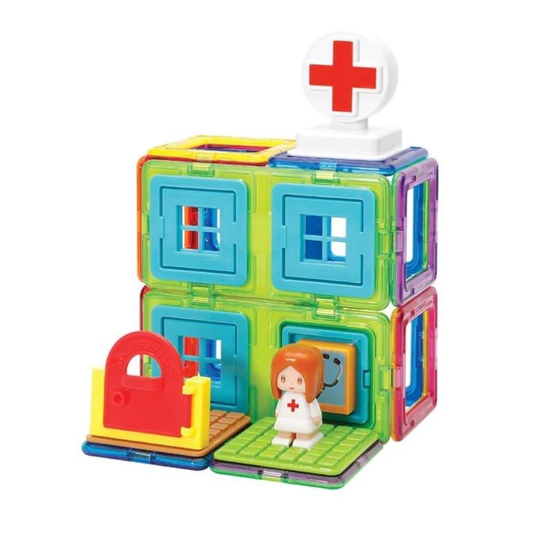Magformers Mıknatıslı Hospital Set 22 Parça 3 Yaş+
