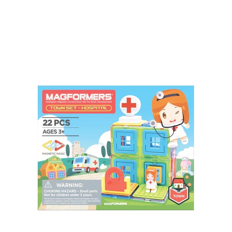 Magformers Mıknatıslı Hospital Set 22 Parça 3 Yaş+