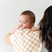 Mama Yoyo Alezli Organik Müslin Omuz Bezi - Kahve Dama