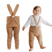 Mama Yoyo Askılı Triko Bebek Taytı Tarcın