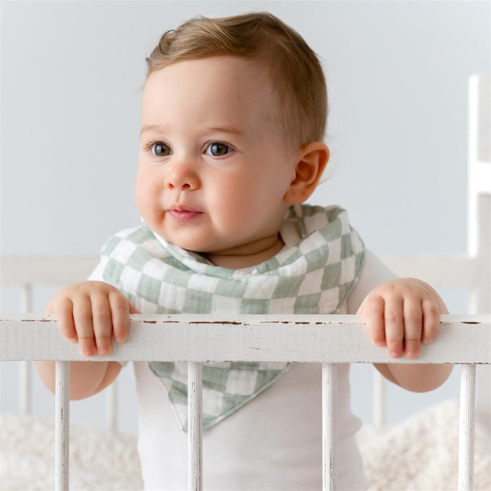 Mama Yoyo Bebek Müslin Mama Önlüğü - Mint Dama