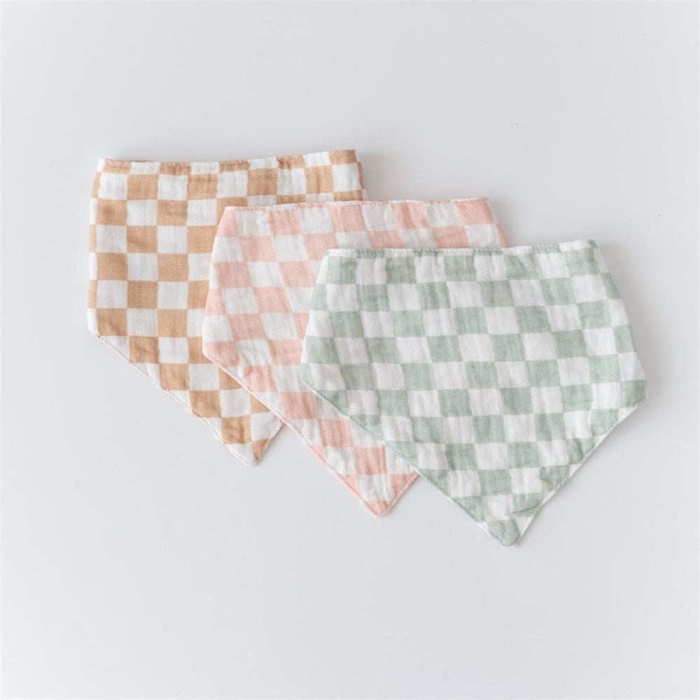 Mama Yoyo Bebek Müslin Mama Önlüğü - Pudra Dama