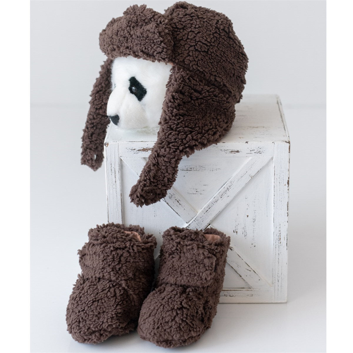 Mama Yoyo Teddy Patik ve Bere Seti