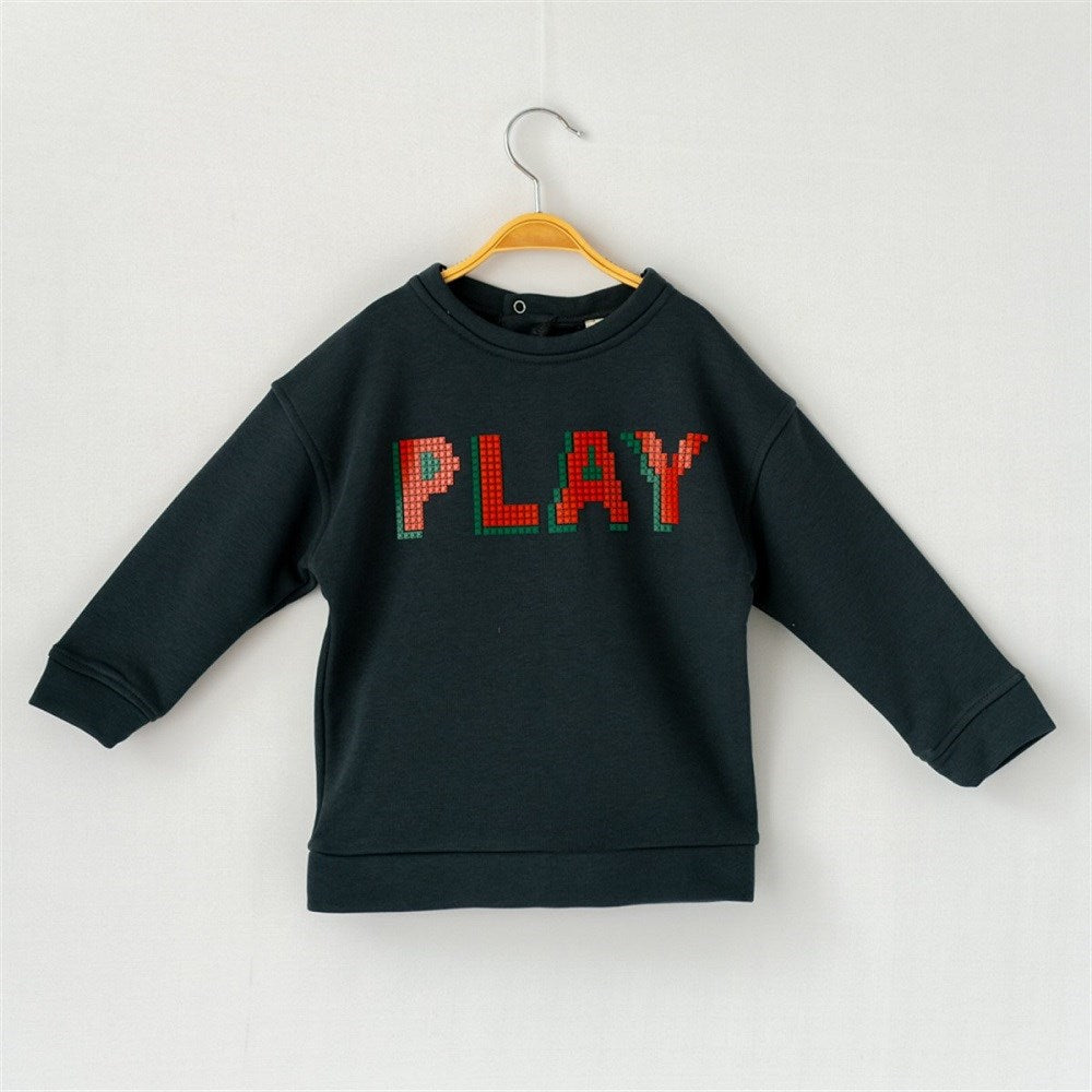 Mama Yoyo Uzun Kollu S-shirt - Play Antrasit