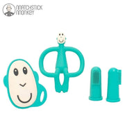 Matchstick Monkey İlk Dişlerim Silikon Diş Kaşıyıcı Başlangıç Seti - Monkey