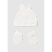 Mayoral Kışlık Bebek Bere Eldiven Set Ekru