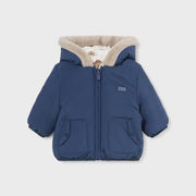 Mayoral Kışlık Erkek Bebek Çift Taraflı Kapşonlu Mont Lacivert