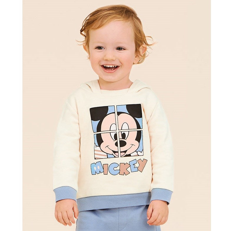 Mayoral Kışlık Erkek Bebek Kapşonlu S-shirt - Mickey Mavi