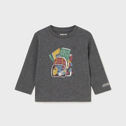 Mayoral Kışlık Erkek Bebek Uzun Kol T-shirt Gri