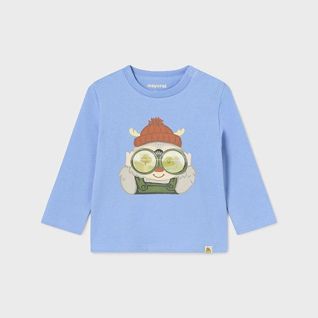 Mayoral Kışlık Erkek Bebek Uzun Kol T-shirt Mavi