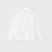 Mayoral Kışlık Erkek Polo Yaka T-shirt Ekru
