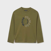 Mayoral Kışlık Erkek Uzun Kol Basic T-shirt Yeşil