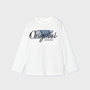 Mayoral Kışlık Erkek Uzun Kol T-shirt Ekru