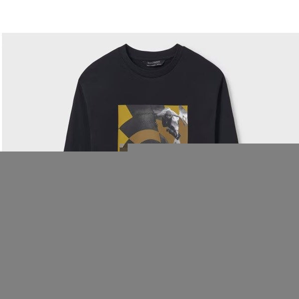 Mayoral Kışlık Erkek Uzun ve Kısa Kol T-shirt 2'li Set Siyah