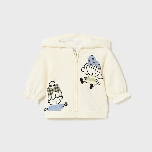 Mayoral Kışlık Kız Bebek Eşofman 3'lü Set Ekru