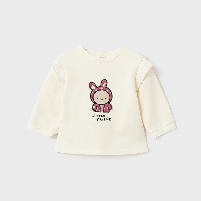 Mayoral Kışlık Kız Bebek Eşofman Yelek 3'lü Set Koyu Pembe
