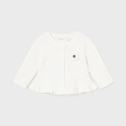 Mayoral Kışlık Kız Bebek Örme Hırka Ceket Ekru