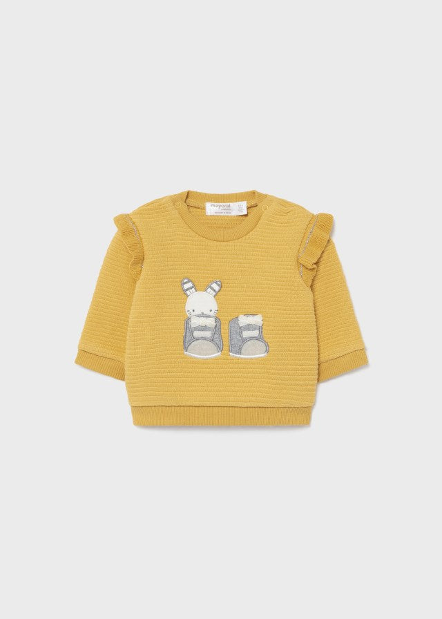 Mayoral Kışlık Kız Bebek Uzun Kol S-shirt Sarı
