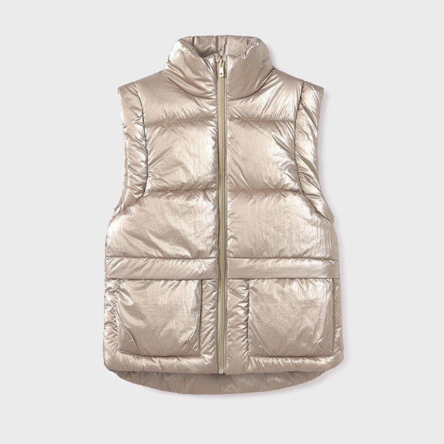 Mayoral Kışlık Kız Dolgulu Anorak Yelek Bej