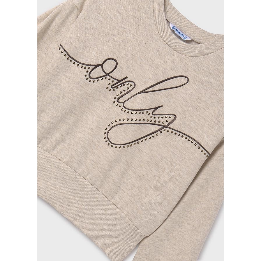 Mayoral Kışlık Kız S-shirt Bej
