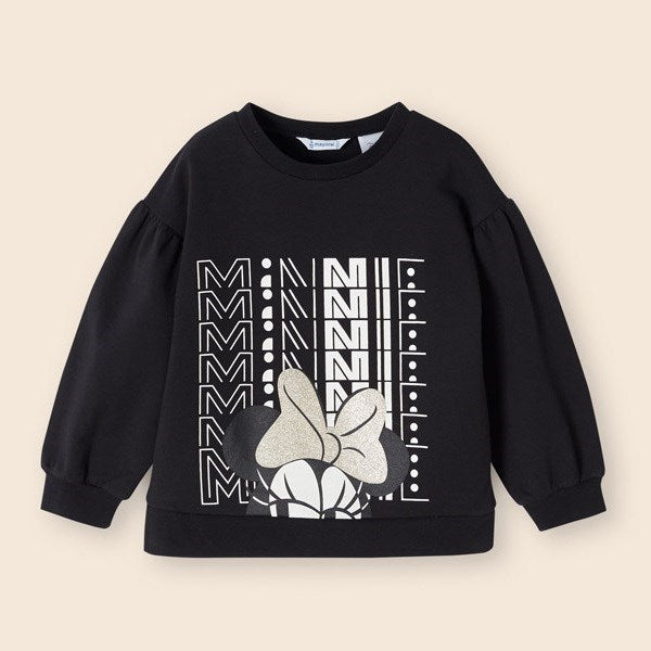 Mayoral Kışlık Kız S-shirt - Minnie Siyah