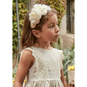 Mayoral Kız Çiçekli Saç Bandı Ekru