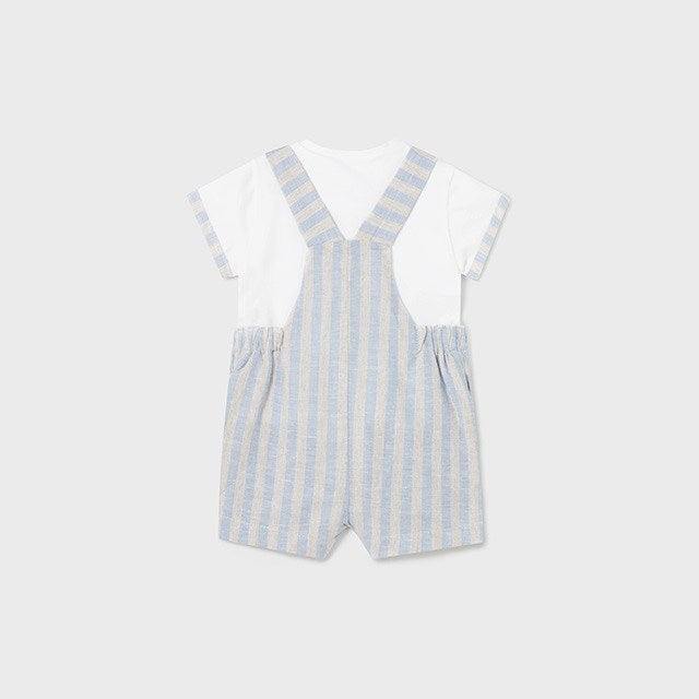 Mayoral Yazlık Erkek Bebek Bluz Kısa Tulum Set Mavi