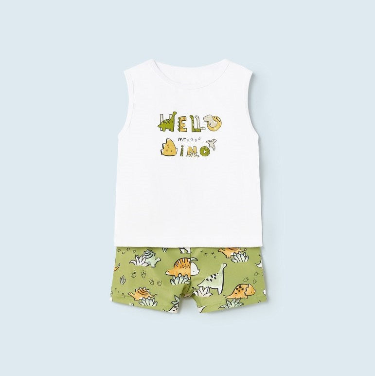 Mayoral Yazlık Erkek Bebek Bluz Mayo Set Yeşil