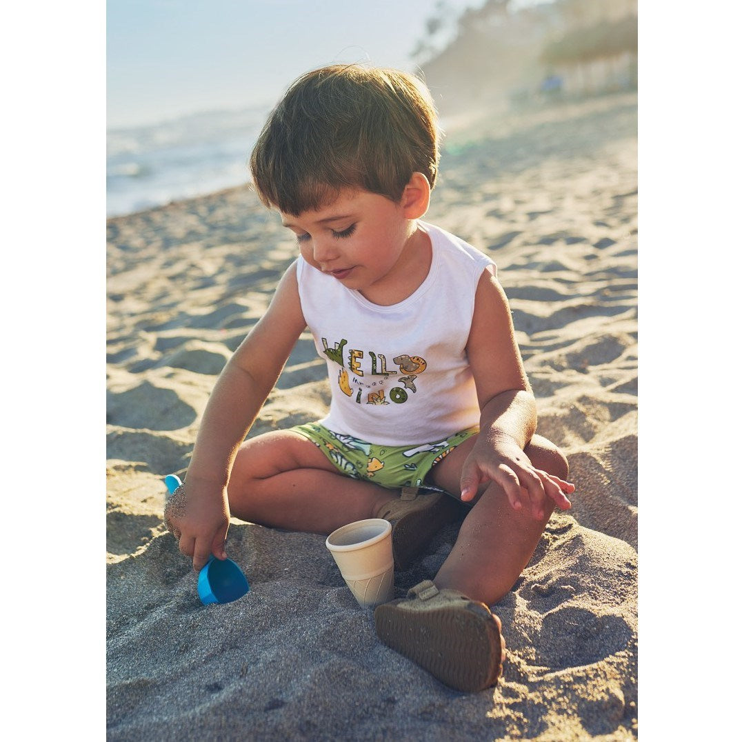 Mayoral Yazlık Erkek Bebek Bluz Mayo Set Yeşil