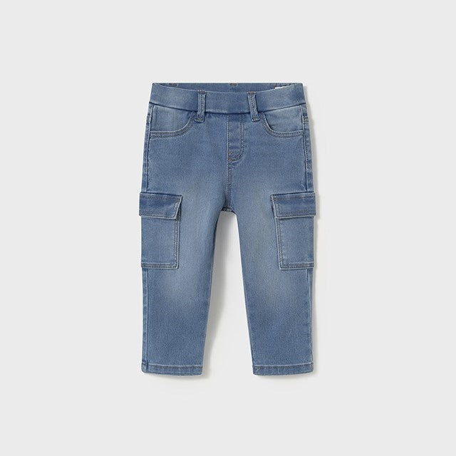 Mayoral Yazlık Erkek Bebek Denim Pantolon Mavi
