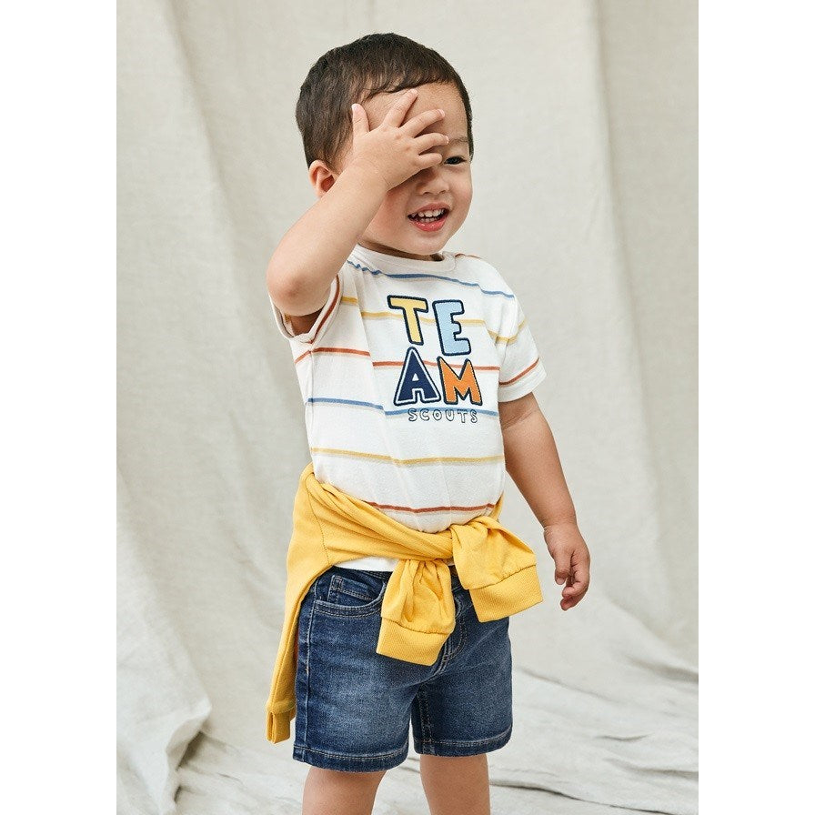 Mayoral Yazlık Erkek Bebek Denim Şort Lacivert