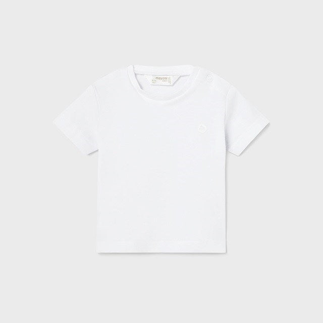 Mayoral Yazlık Erkek Bebek Kısa Kol T-shirt Beyaz