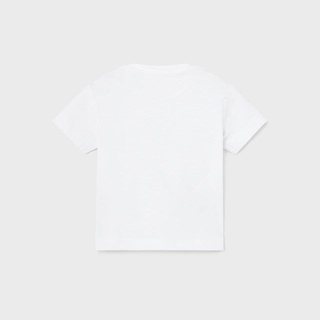 Mayoral Yazlık Erkek Bebek Kısa Kol T-shirt Beyaz