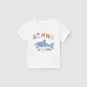 Mayoral Yazlık Erkek Bebek Kısa Kol T-shirt Beyaz