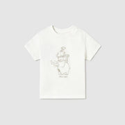 Mayoral Yazlık Erkek Bebek Kısa Kol T-shirt Ekru