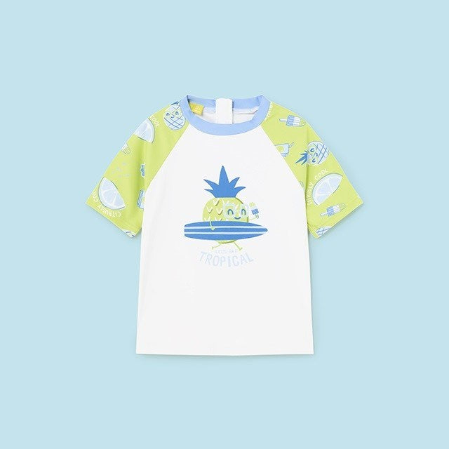 Mayoral Yazlık Erkek Bebek Kısa Kol T-shirt Mayo Açık Yeşil