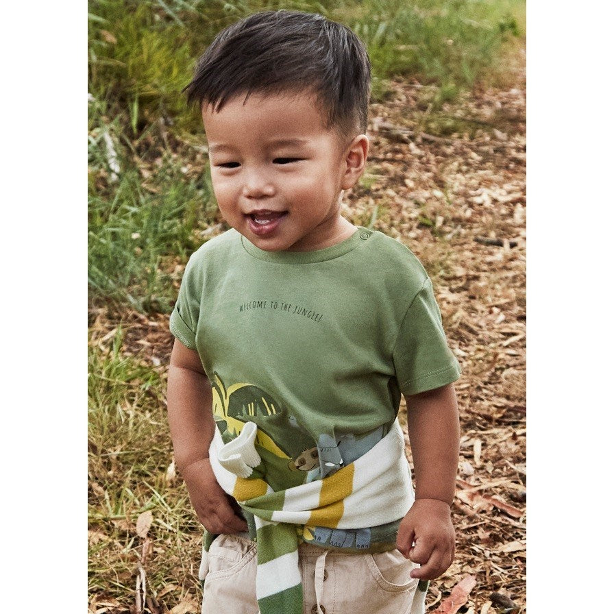 Mayoral Yazlık Erkek Bebek Kısa Kol T-shirt Yeşil