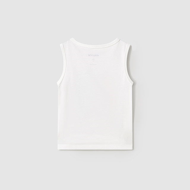 Mayoral Yazlık Erkek Bebek Kolsuz T-shirt Beyaz
