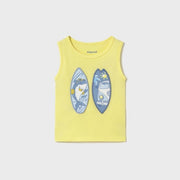 Mayoral Yazlık Erkek Bebek Kolsuz T-shirt Sarı