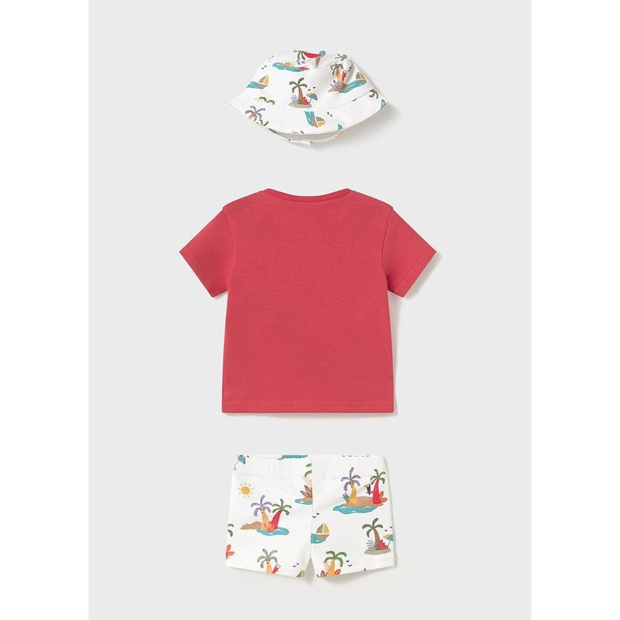 Mayoral Yazlık Erkek Bebek T-shirt Mayo 3'lü Set Turuncu
