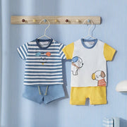 Mayoral Yazlık Erkek Bebek T-shirt Şort 4'lü Set Sarı