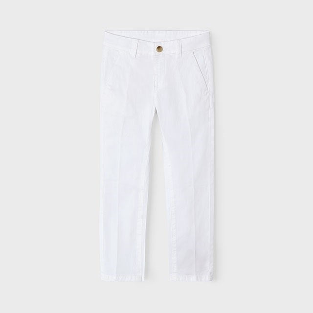 Mayoral Yazlık Erkek Gabardin Pantolon Beyaz