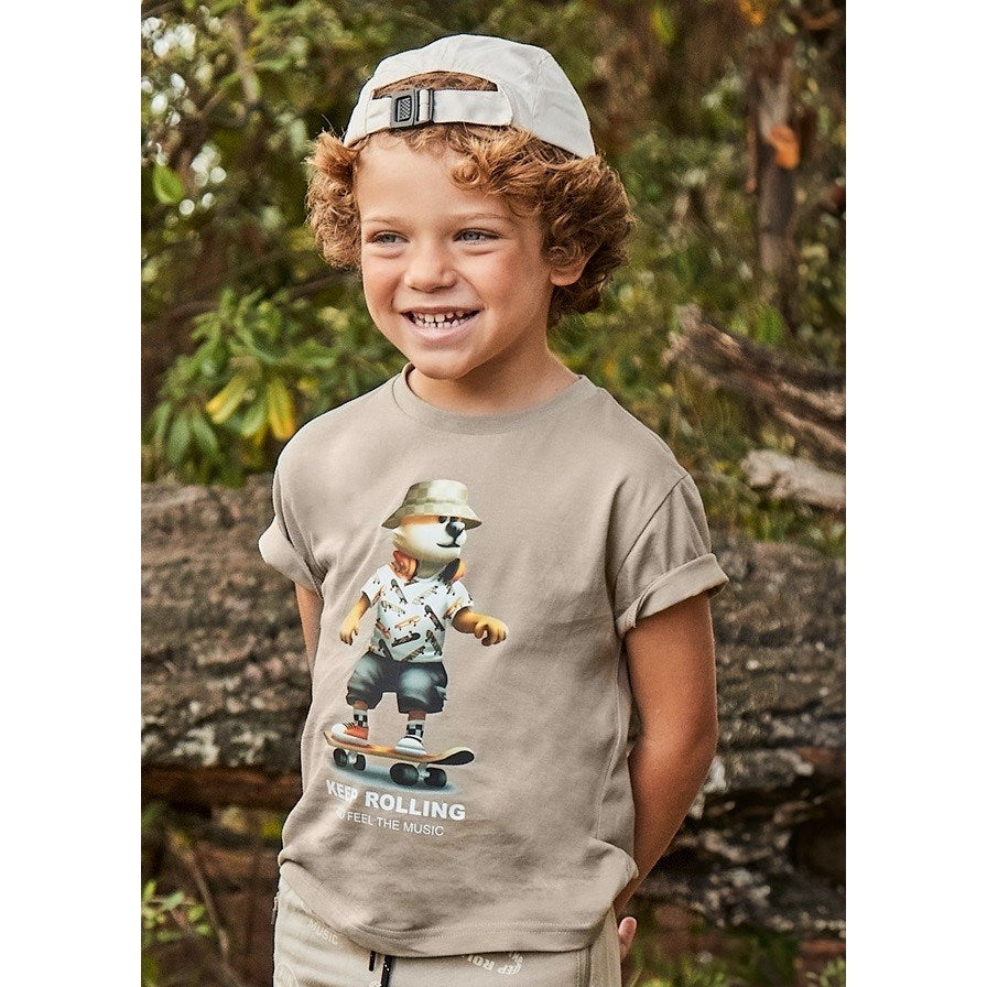 Mayoral Yazlık Erkek Kısa Kol T-shirt Bej