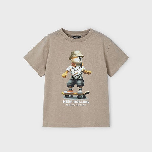 Mayoral Yazlık Erkek Kısa Kol T-shirt Bej