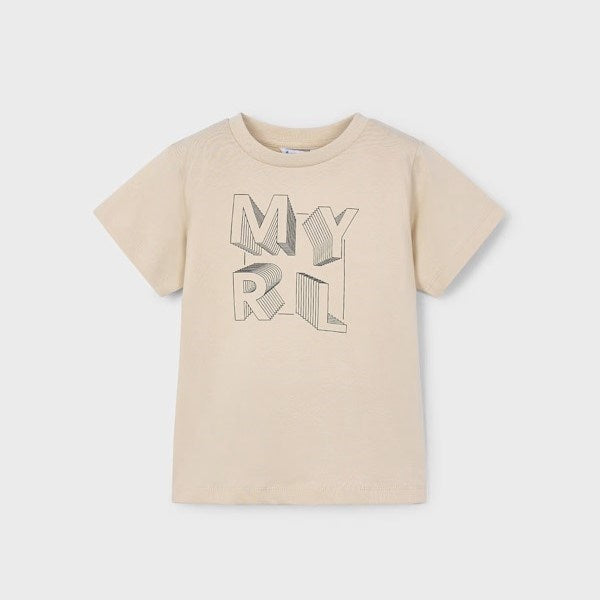Mayoral Yazlık Erkek Kısa Kol T-shirt Bej