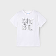 Mayoral Yazlık Erkek Kısa Kol T-shirt Beyaz