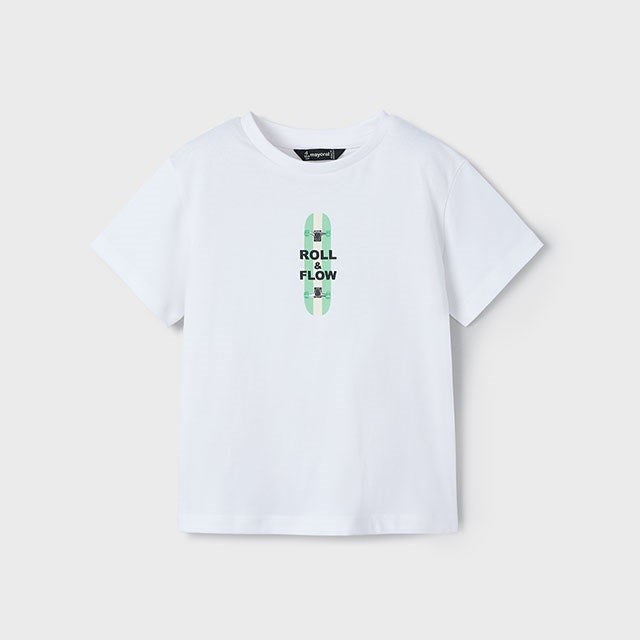 Mayoral Yazlık Erkek Kısa Kol T-shirt Beyaz