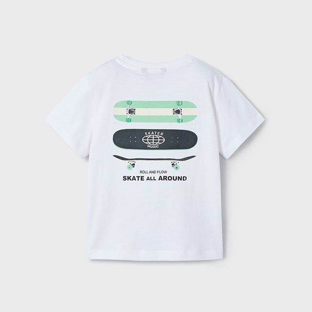 Mayoral Yazlık Erkek Kısa Kol T-shirt Beyaz