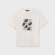 Mayoral Yazlık Erkek Kısa Kol T-shirt Ekru