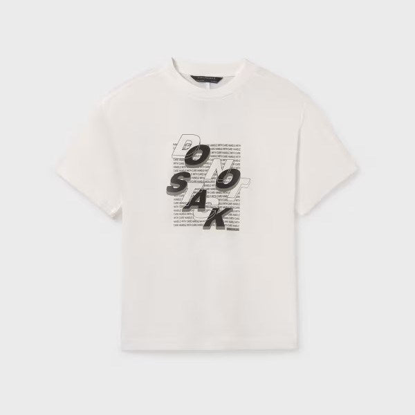 Mayoral Yazlık Erkek Kısa Kol T-shirt Ekru